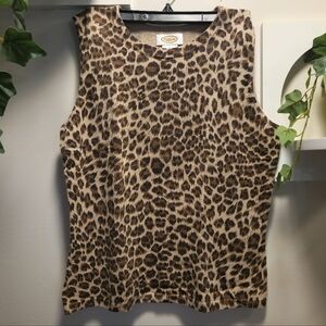 Talbots Animal Print Tank Top